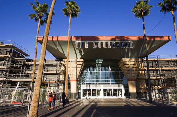 Shoppers leave the Boulevard Mall on Tuesday, April 28, 2015. The mall, which was sold to Sansone Companies in late 2013, is undergoing extensive exterior renovations. 