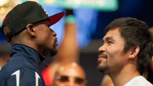 Mayweather-Pacquiao Weigh-In at MGM Grand