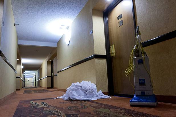 12:52 p.m. - A hallway is shown at the Riviera Sunday, May 3, 2015.  STEVE MARCUS