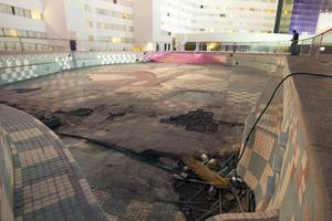 The abandoned pool above the Riviera hotel-casino, 2901 Las Vegas