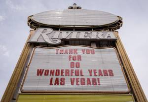 The Rivera on Monday, May 4, 2015, the final day of business for the 60-year-old casino on the Las Vegas Strip.