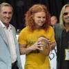 The Las Vegas Outlaws defeat the L.A. Kiss 49-16 on Monday, May 4, 2015, at the Thomas & Mack Center. Mike Shanahan, Carrot Top and Outlaws owner Vince Neil are pictured here.