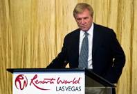 Sig Rogich welcomes guests as the Malaysia-based Genting Group prepares to break ground on the $4 billion Resorts World Las Vegas property on Tuesday, May 5, 2015.