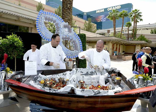 Emeril Lagasse’s Seafood Extravaganza during Vegas Uncork’d on Saturday, April ...