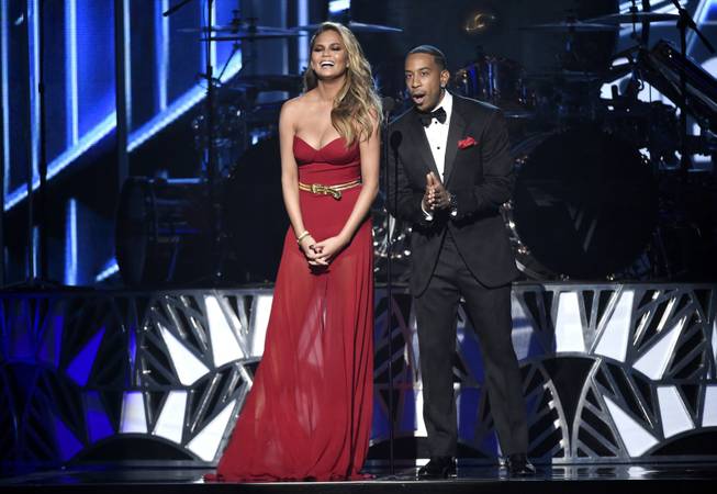 Chrissy Teigen and Ludacris host the 2015 Billboard Music Awards on Sunday, May 17, 2015, at MGM Grand Garden Arena.