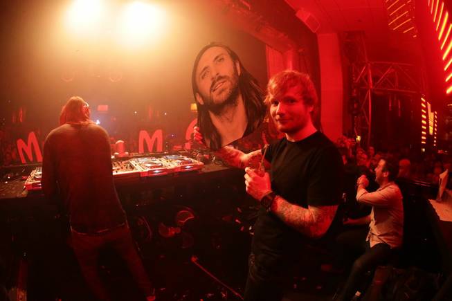 David Guetta, joined here by Ed Sheeran, spins at XS ...