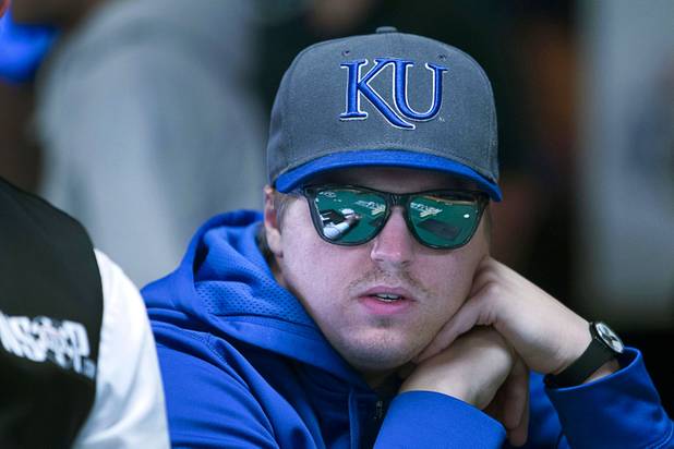 Las Vegas Sun reporter Case Keefer competes in the $565 buy-in "Colossus" event during the World Series of Poker at the Rio Monday, June 1, 2015.