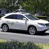 This May 13, 2014, file photo shows a Google self-driving Lexus at a Google event outside the Computer History Museum in Mountain View, Calif.