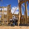 Carpenters work on a home in the Ridges Las Vegas, a luxury residential community in Summerlin, Thursday, June 11, 2015.