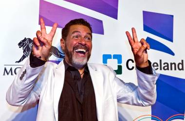 Entertainer Clint Holmes attends the 19th annual Keep Memory Alive “Power of Love” gala for the Cleveland Clinic Lou Ruvo Center for Brain Health honoring Andrea Bocelli and wife Veronica Bocelli on Saturday, June 13, 2015, at MGM Grand Garden Arena.
