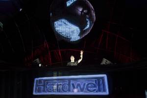 Hardwell performs on the Kinetic Field stage at the 2015 Electric Daisy Carnival at the Las Vegas Motor Speedway Sunday, June 21, 2015.