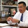 Gov. Brian Sandoval sits in his office at the Capitol on Friday, April 17, 2015, in Carson City.