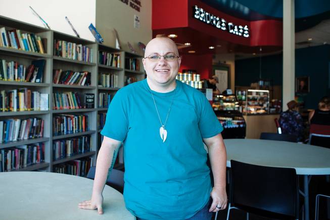 Jackson Nightshade, at the Gay & Lesbian Community Center of Southern Nevada, identifies as multigender and nonbinary.