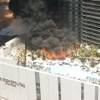 A fire broke out Saturday, July 25, 2015, at the Cosmopolitan. The blaze was at the Bamboo Pool on the casino's rooftop.