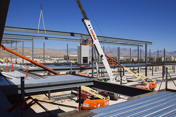 A view of construction on the Ikea Las Vegas on Tuesday, July 28, 2015, at Durango Drive and Sunset Road. The store is expected to open next summer.