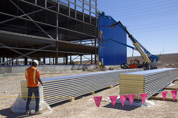 Construction continues on the Ikea Las Vegas store at Durango Drive and Sunset Road Tuesday, July 28, 2015. The store is expected to open in the summer of 2016.
