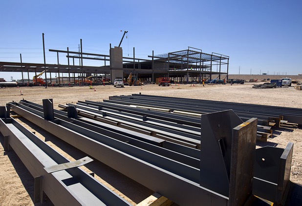 Construction continues on the Ikea Las Vegas store at Durango Drive and Sunset Road Tuesday, July 28, 2015. The store is expected to open in the summer of 2016.