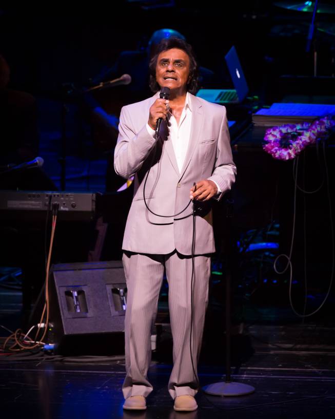 Johnny Mathis performs at the Smith Center on Friday, July 31, 2015, in downtown Las Vegas.