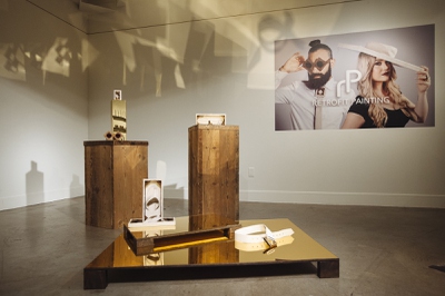 Retrofit Painting of Las Vegas by Thomas Willis showing at P3Studio inside the Cosmopolitan Hotel until August 9, 2015.