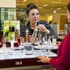 Saks Fifth Avenue marketing associate Sophia Song shows off some of their Chinese-favored SK-II makeup to Janet LaFevre, senior marketing manager of Fashion Show and Grand Canal Shoppes. Certain Las Vegas stores, malls and resorts are doing numerous things now to market themselves specifically to Chinese tourists.  