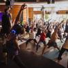 Guests participate in a Silent Savasana session at Red Rock Resort on Sunday, Aug. 16, 2015.