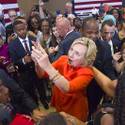 Hillary Rodham Clinton Speaks at Town Hall Meeting
