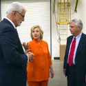 Hillary Clinton Tours Carpenters International Training Center