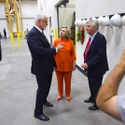 Hillary Clinton Tours Carpenters International Training Center