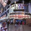 An exterior view of Las Vegas Club during the casino's final night Wednesday, Aug. 19, 2015, in downtown Las Vegas. The casino closed its doors at midnight.