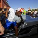 Floyd Mayweather Jr. Arrives In Swedish Supercar