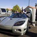 Floyd Mayweather Jr. Arrives In Swedish Supercar