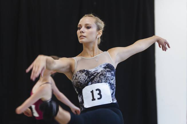 Alexis Caruso (13) auditions for “A Choreographers’ Showcase,” featuring talent from Cirque du Soleil and Nevada Ballet Theater, on Friday, Aug. 28, 2015.