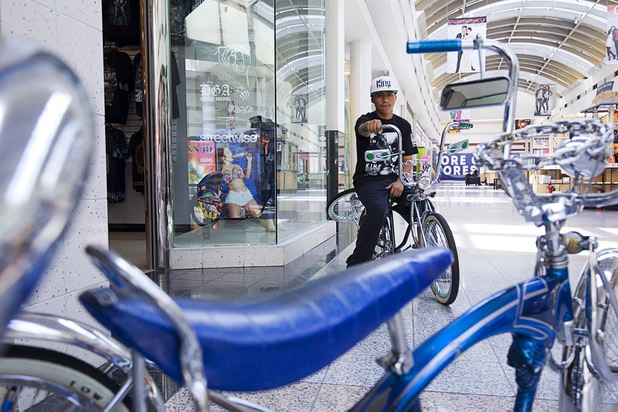 Leonel DeRosas, 14, poses in front of West Coast Street Wear at the Boulevard Mall Sunday, Sept. 6, 2015.