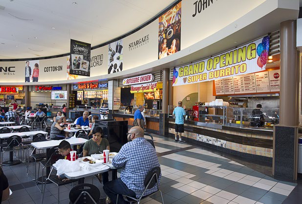 A view of the food court at the Boulevard Mall Sunday, Sept. 6, 2015.