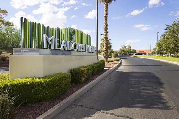 An entrance to the Meadows Mall shopping mall Sunday, Sept. 6, 2015.