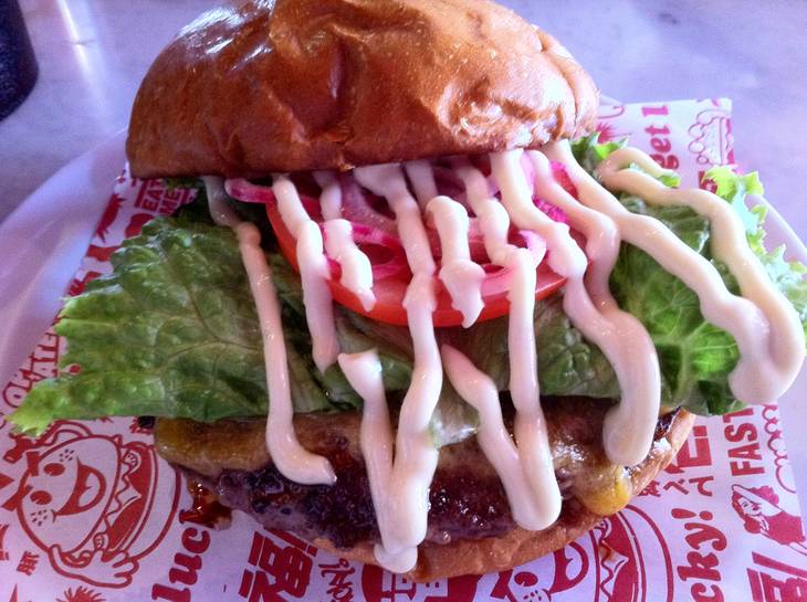 “Buta Burger” at Fukuburger.
