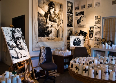 Artist Adam Turl has his show 