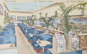 A Corey's Cafe postcard from Bob Stoldal's collection on September 19, 2015.