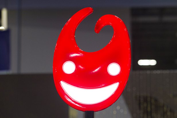 A Gamblit logo is displayed during the second day of the Global Gaming Expo (G2E) in the Sands Expo Center Wednesday, Sept. 30, 2015.