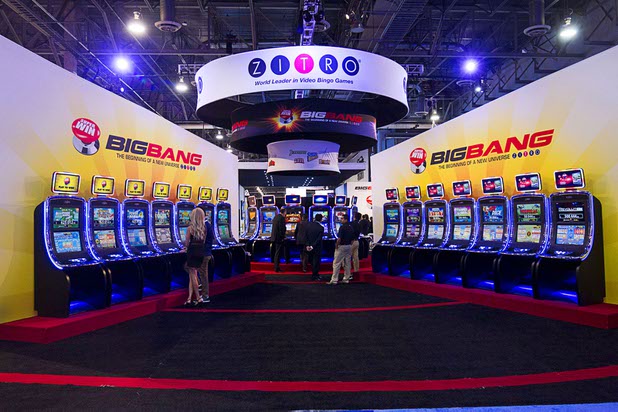 A view of the Zitro booth during the Global Gaming Expo (G2E) in the Sands Expo Center Thursday Oct. 1, 2015.