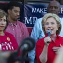 Hillary Speaks at Culinary Demonstration
