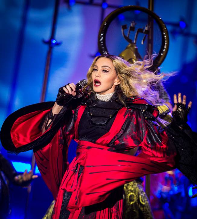 Madonna's "Rebel Heart Tour" concert Saturday, Oct. 24, 2015, at MGM Grand Garden Arena.