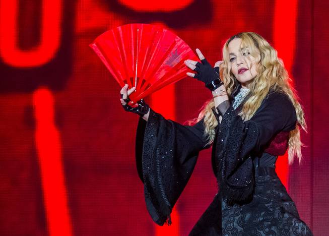 Madonna's "Rebel Heart Tour" concert Saturday, Oct. 24, 2015, at MGM Grand Garden Arena.