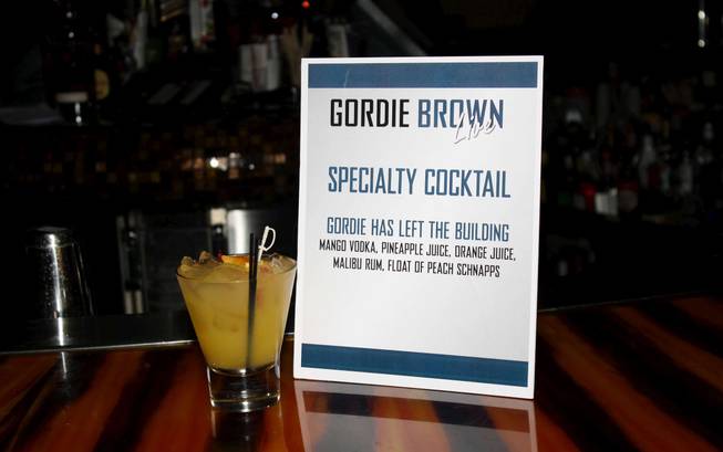 The red carpet for Gordie Brown on Wednesday, Oct. 14, ...