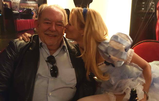 Robin Leach and Jessica Drake at the 2015 AVN Halloween Porn Star Party on Friday, Oct. 30, 2015, at Artisan.