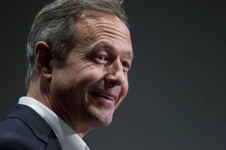 Democratic presidential candidate Martin O'Malley speaks about immigration reform during the Fair Immigration Reform Movement (FIRM) Presidential Candidate Forum at the Linq Sunday, Nov. 8, 2015.