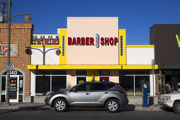 A Cut Above Barber Shop in downtown Las Vegas Sunday, Nov. 1, 2015.