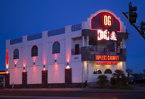 The Olympic Garden strip club on Las Vegas Boulevard South in Las Vegas Tuesday, Nov. 3, 2015.