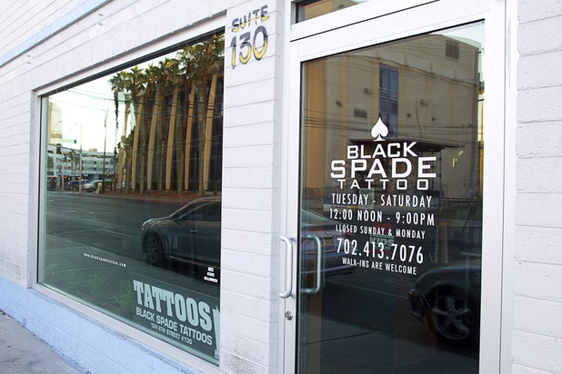 Black Spade Tattoo in downtown Las Vegas Wednesday, Nov. 4, 2015.