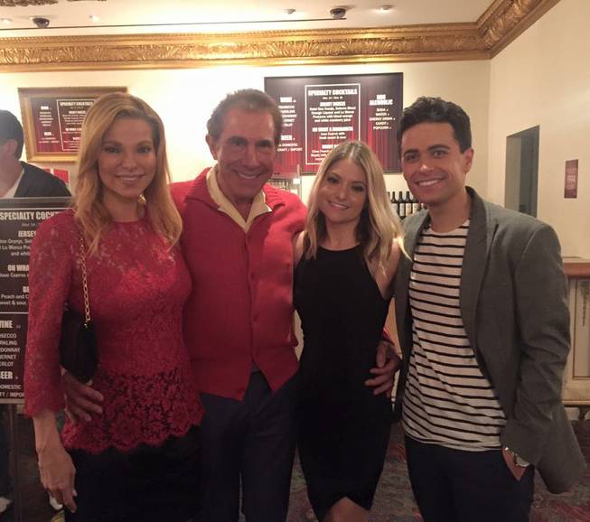 Andrea Wynn, Steve Wynn, Nicole Kaplan and Graham Fenton at “Jersey Boys” on Saturday, Nov. 1, 2015, at Paris Las Vegas.